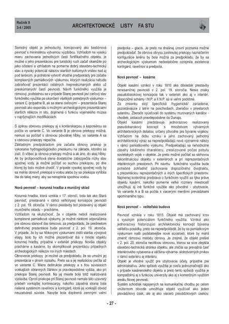ALFA 3-4/2005 - Fakulta architektúry STU