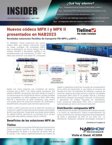 Tieline Insider 2023 Spanish