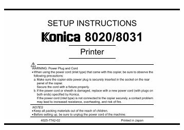 8020/8031 - Konica Minolta Smart Contact