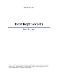 Best Kept Secrets - Military OneSource