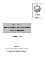 Das erste Kommunale Klimaschutzprogramm für die Stadt Seelze