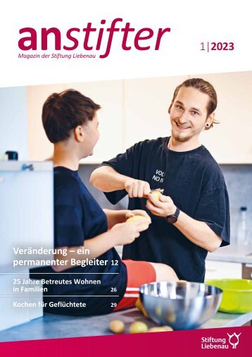 Anstifter 1, 2023 der Stiftung Liebenau