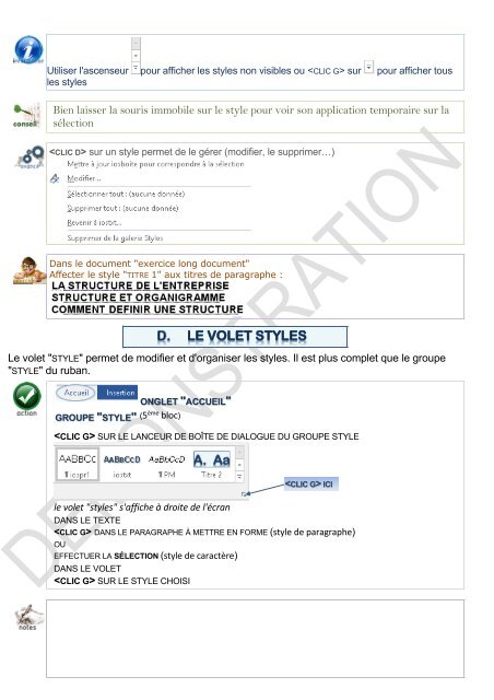 Support de cours Word 2016 niveau 2 longs documents