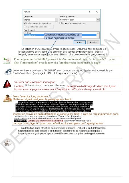 Support de cours Word 2016 niveau 2 longs documents