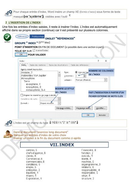 Support de cours Word 2016 niveau 2 longs documents