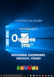 Support de cours Outlook 2016