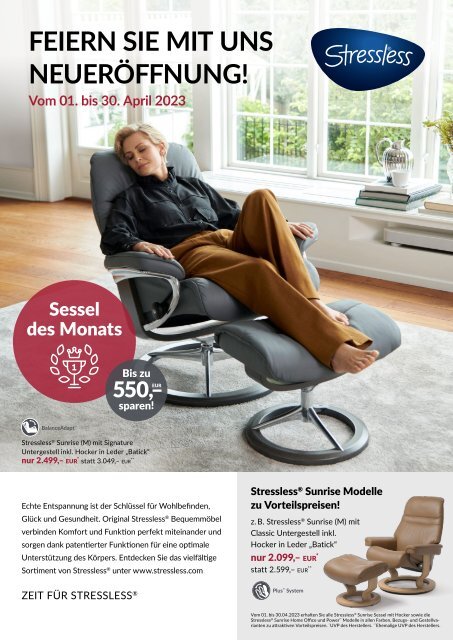 Stressless Aktion April