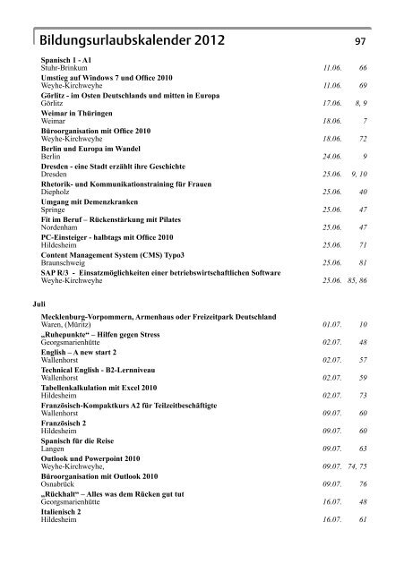 Ihr Bildungsurlaub in Bremen und anderswo - Volkshochschule ...