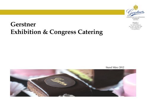 Exhibition & Congress Catering Mappe Deutsch - Gerstner