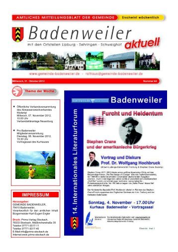 November 2012 - Gemeinde Badenweiler