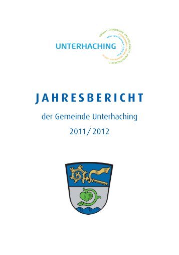JAHRESBERICHT - Gemeinde Unterhaching