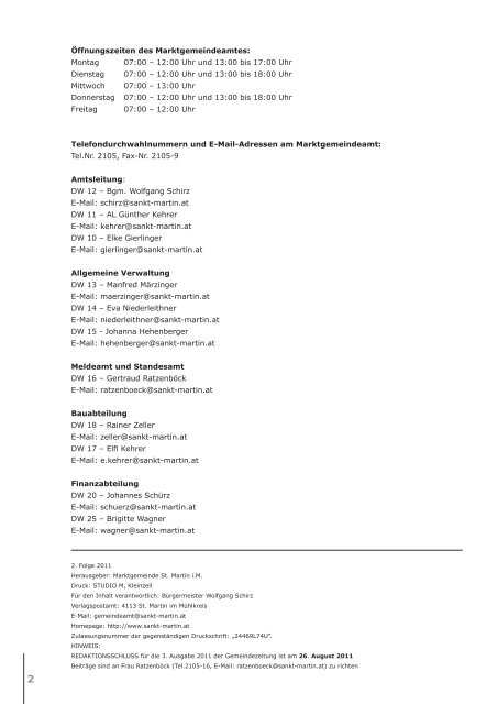 5.Gemeinde Aktuell - Marktgemeinde St.Martin