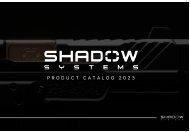 Catalogue produits Shadow Systems - 2023 - Version anglaise