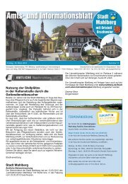 Amts- und Informationsblatt - Stadt Mahlberg