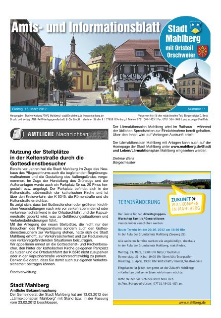 Amts- und Informationsblatt - Stadt Mahlberg