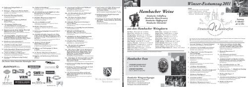 Winzer-Festumzug 2011 Hambacher Weine - Altriper Tracht