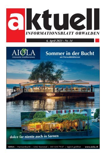 Aktuell Obwalden | KW 14 | 6. April 2023