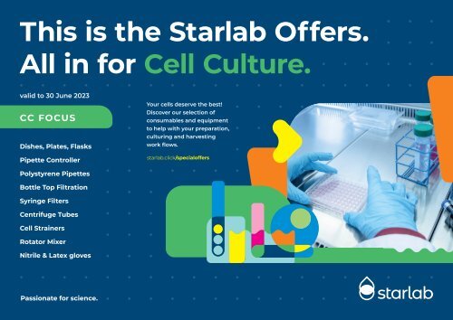 Starlab Special offers - All in for Cell Culture! International version