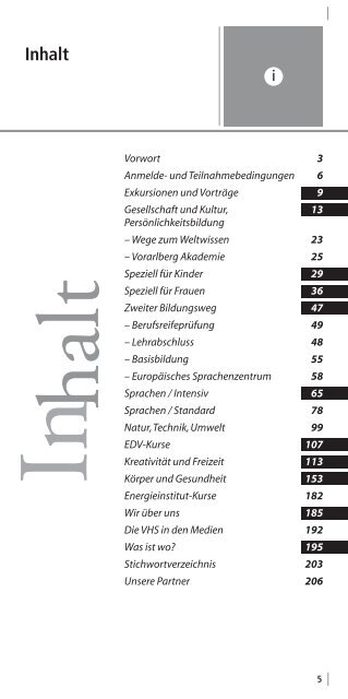 WoHnen – bAuen – SAnIeren - Volkshochschule Götzis