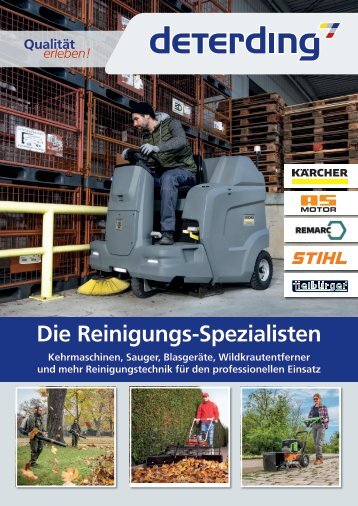 Deterding Reinigungstechnik-Broschüre 2024