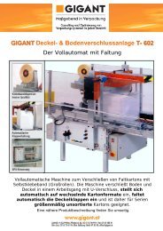 GIGANTT Deckel- & Bodenverschlussanlage T- 602