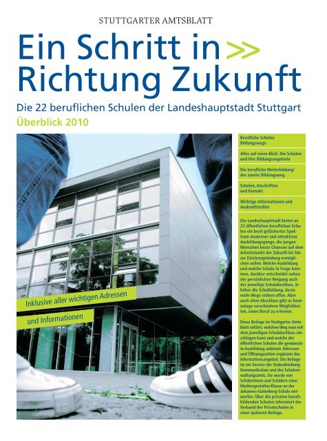 Die 22 beruflichen Schulen der Landeshauptstadt Stuttgart ...