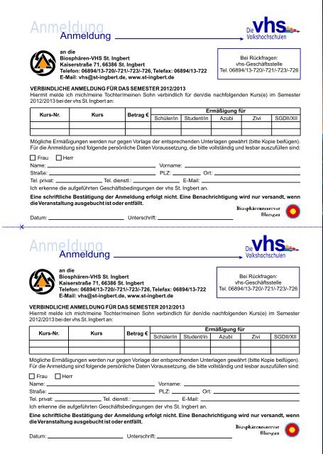 vhs-Programm 2012_1-8 - Stadt St. Ingbert