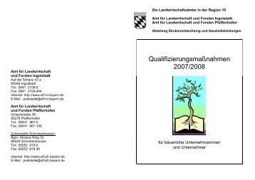 Landwirtschaftsschule Pfaffenhofen, Abteilung Hauswirtschaft