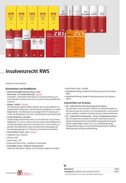 beck-online Insolvenzrecht