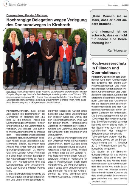 Nr. 16 (Juni 2012 - 40 Seiten) - Gemeinde Kirchroth