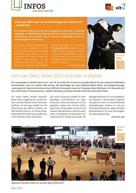 MASTERRIND Rinderzucht-Magazin April 2023