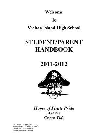 student/parent handbook 2011-2012 - Vashon Island School District