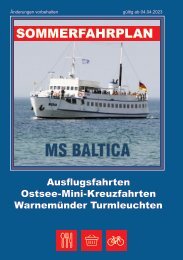 MS Baltica Fahrplan