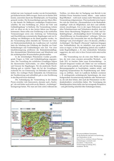 Archäologie und Ehrenamt - Bayerisches Landesamt für ...