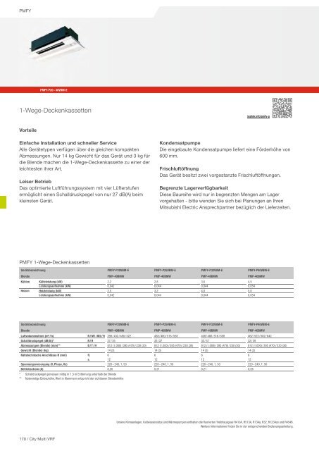 Mitsubishi Electric - Klima- und Lüftungsprogramm