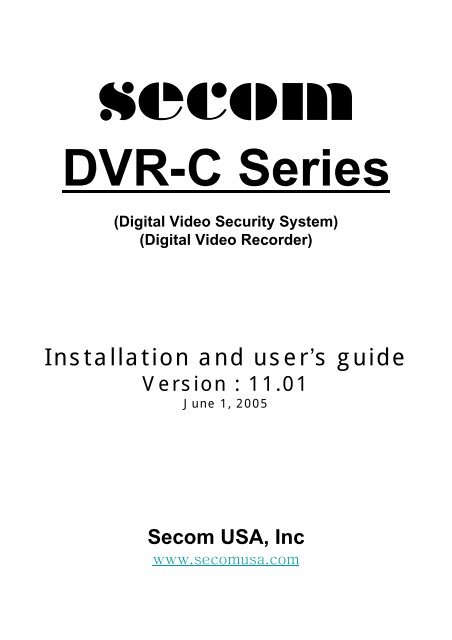 secom dvr