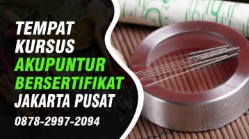 0878-2997-2094 Pelatihan Akupunktur Di Jakarta Pusat Biaya Murah LKP Lebah Emas Purwokerto