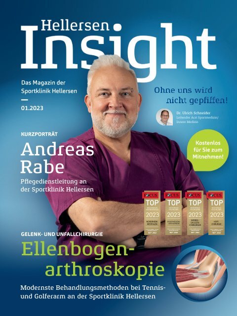 Spezialklinik für Orthopädie, Sportmedizin und Unfallchirurgie – Klinikmagazin Hellersen Insight 01/2023