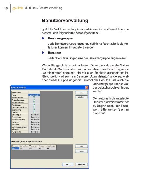 Datenbank und .gpn-Datei - Untis Stundenplan Software