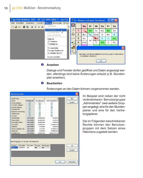 Datenbank und .gpn-Datei - Untis Stundenplan Software