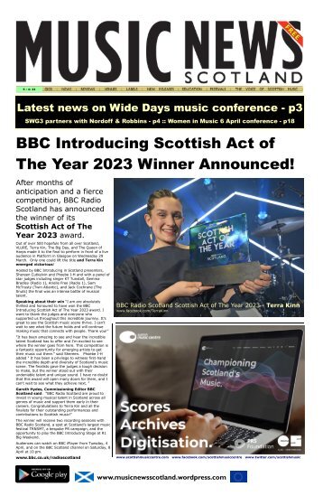 MUSIC NEWS Scotland (Apr23-5)