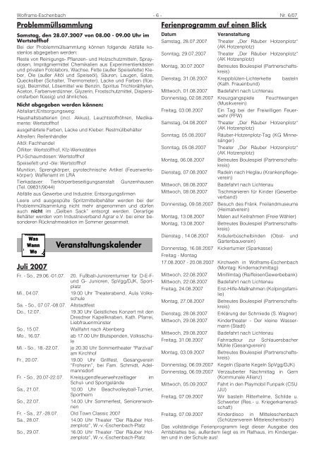 programm - Stadt Wolframs-Eschenbach