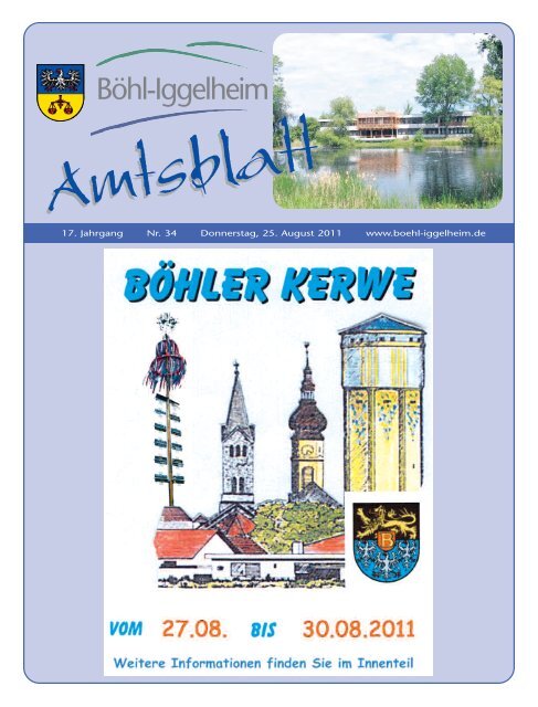 (PDF) Amtsblatt vom 25.08.2011 (KW 34) - Gemeinde Böhl-Iggelheim