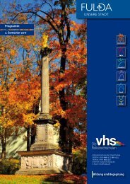 Programm 2. Semester 2011 - vhs der Stadt Fulda