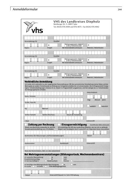 1 2 3 4 6 5 - VHS des Landkreises Diepholz