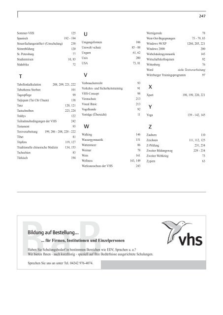 1 2 3 4 6 5 - VHS des Landkreises Diepholz