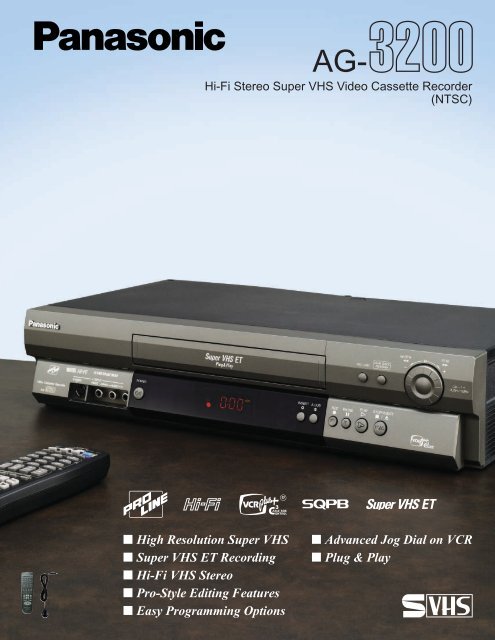 Super VHS ET Recording - Hatch Medical Products