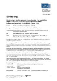 Einladung - Europäischen Prüfungszentrale Hannover
