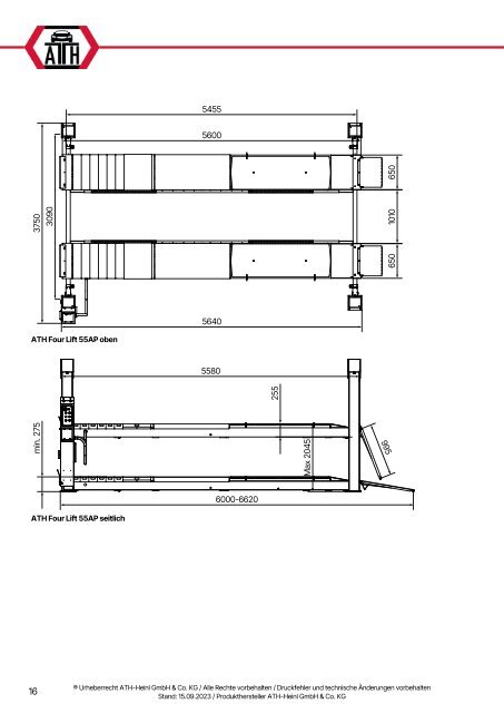 ATH-Heinl 4-post lift ATH Four Lift 55P/AP