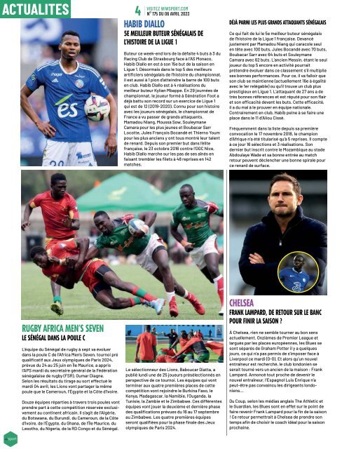 Journal wiwsport n175 - 06 avril 2023